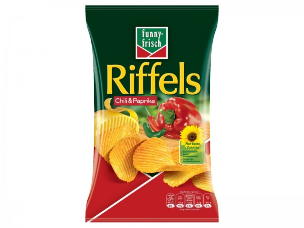 K5734 funny-frisch Riffels Chili & Paprika 150g