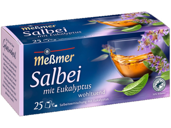 Meßmer Tee Salbei Mischung mit Eukalyptus