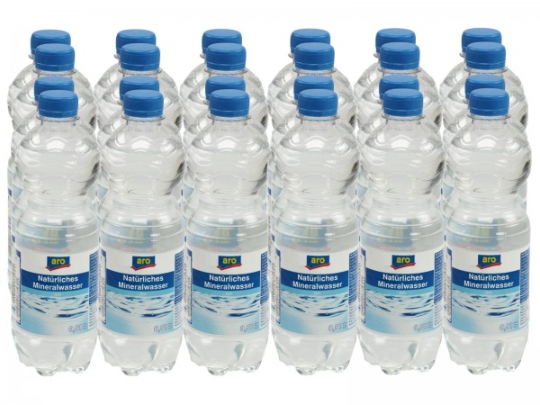 M4158 aro Mineralwasser Naturell 24 x 0,50l EW-PET
