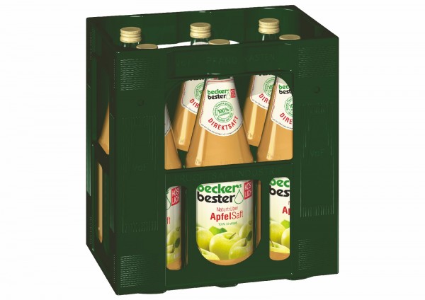 S2220 becker Apfelsaft Trüb 6 x 1,0l