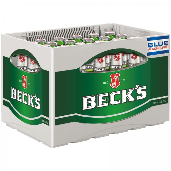 B1320 Beck's Bier Blue Alkoholfrei 24 x 0,33l