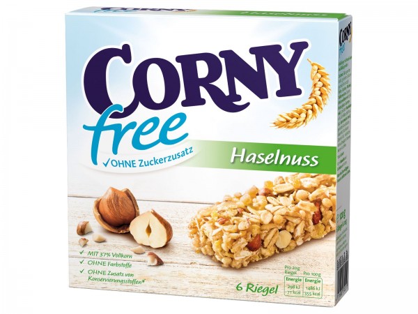 K6100 Corny free Haselnuss 6 x 25g