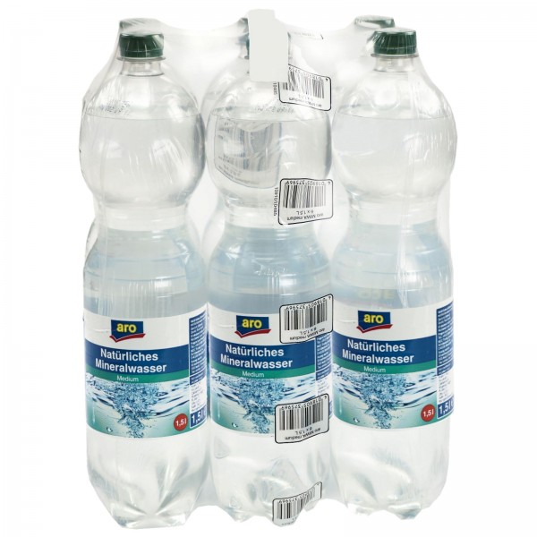 M4207 aro Mineralwasser Medium 6 x 1,50l EW-PET