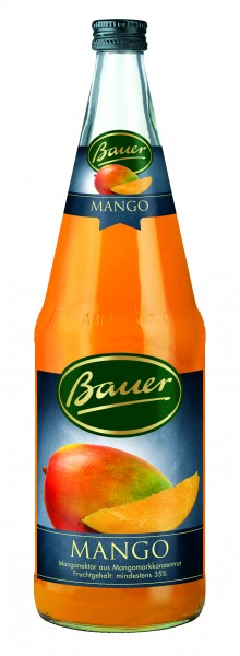 Flasche Bauer Mango 35% 1,0l