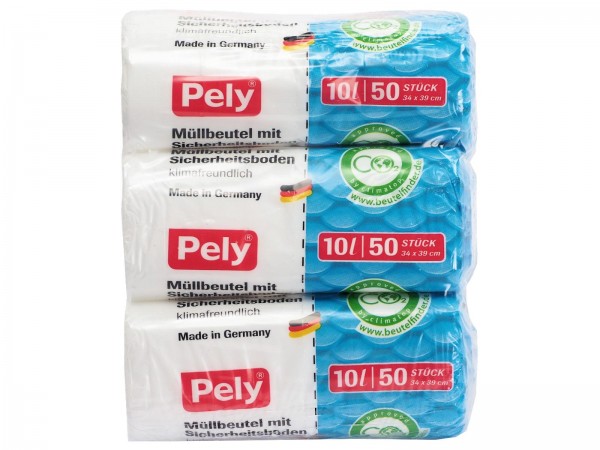 N6630 Müllbeutel Pely 10l (3x50Stk 34x39cm)