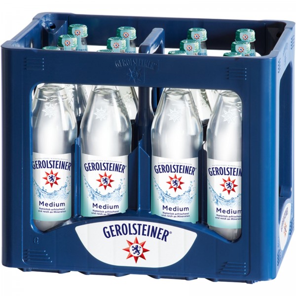 M4236 Gerolsteiner Medium 12 x 0,75l Glas