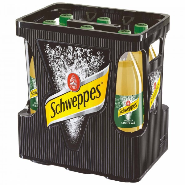 E3271 Schweppes Ginger Ale 6 x 1,0l PET