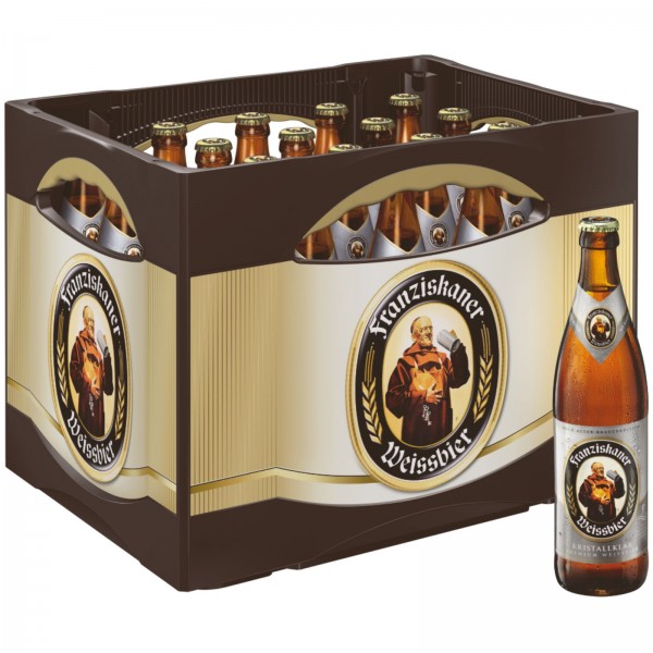 B1396 Franziskaner Weissbier Kristall 20 x 0,50l