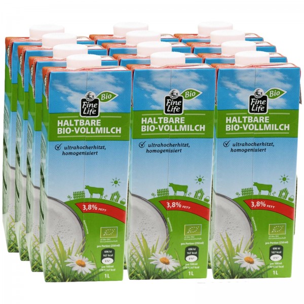 K5003 H - Milch 3,8% Fine Life - BIO 12 x 1,0l