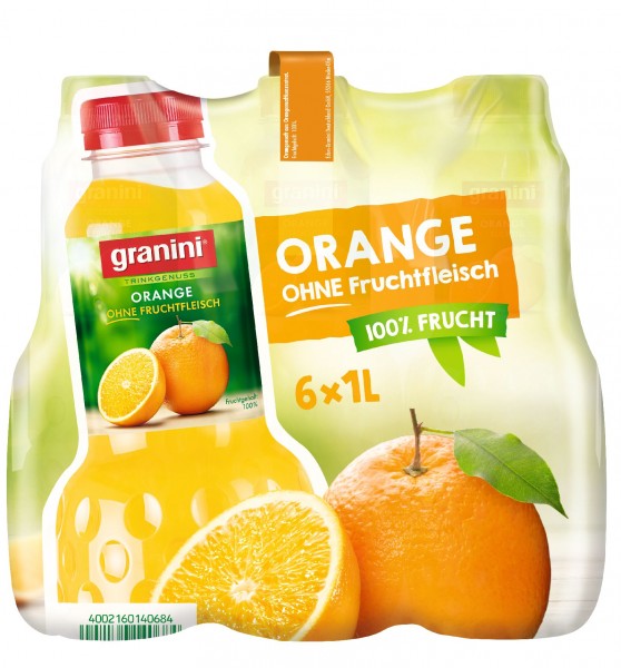 S2485 Granini Orange o. Fruchtfleisch 6 x 1,0l