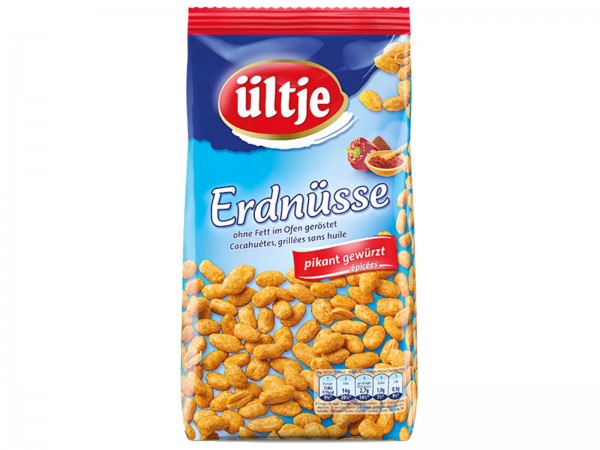 K5725 ültje Erdnüsse, pikant, ohne Fett 900g