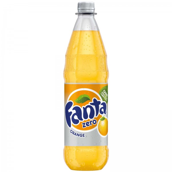 E0112 Flasche Fanta Orange Zero 1,0l