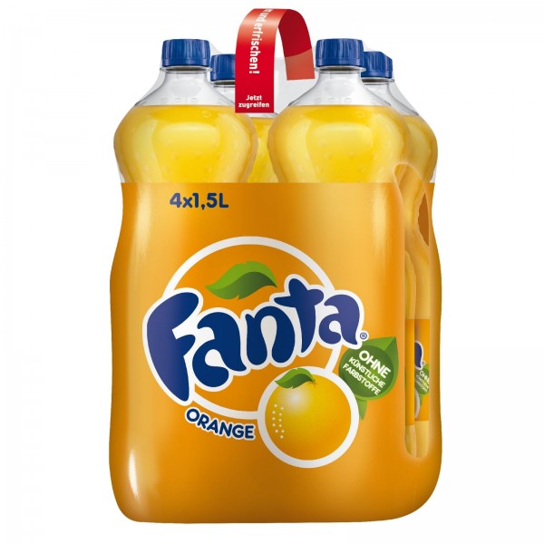 E3025 Fanta Orange 4 x 1,50l PET