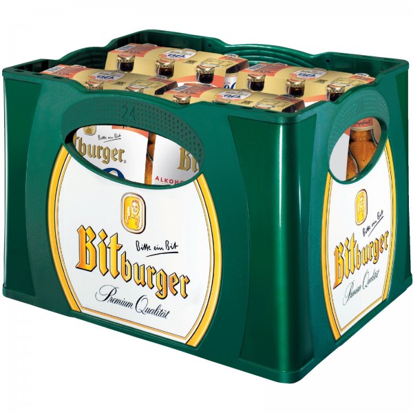 B1332 Bitburger Grapefruit Alkoholfrei 0,33l (4x6er)