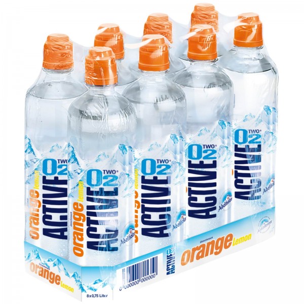 E3206 Adelh. Fitn. Active O² Orange-Lemon 8x0,75l PET