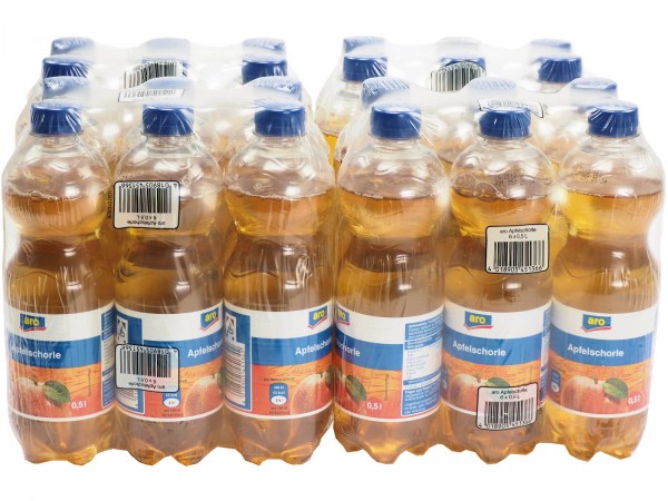 E3322 aro Apfelschorle 24 x 0,50l PET
