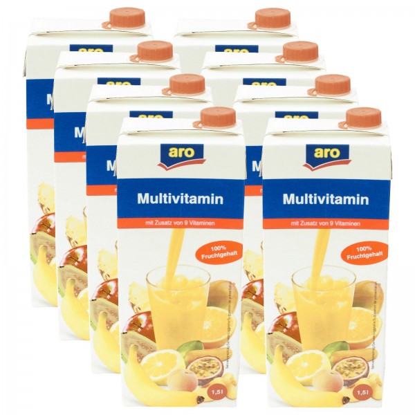 S2155 aro Multivitamin 100% 8 x 1,50l Tetra