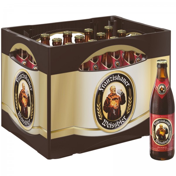 B1399 Franziskaner Weissbier Dunkel 20 x 0,50l