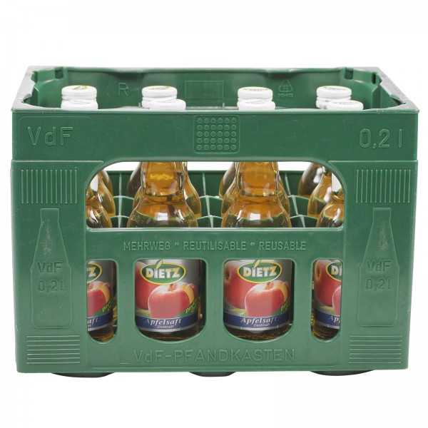 S2803 Dietz Apfelsaft Klar 12 x 0,20l