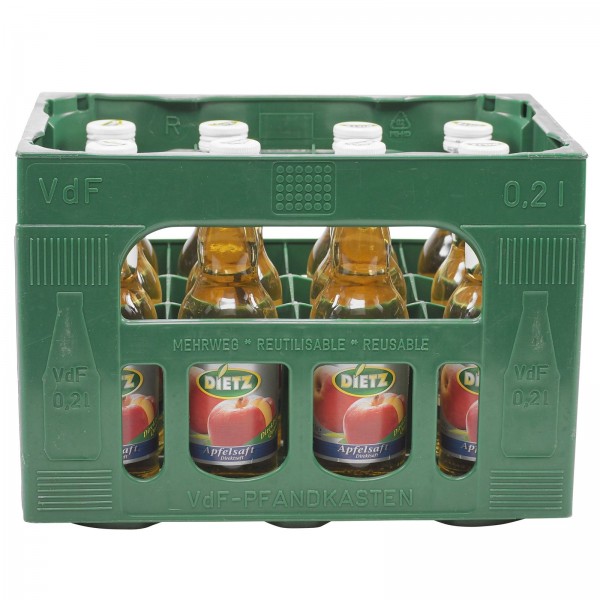 S2803 Dietz Apfelsaft Klar 12 x 0,20l