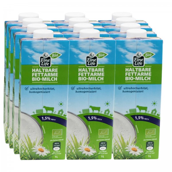 K5001 H - Milch 1,5% Fine Life - BIO 12 x 1,0l