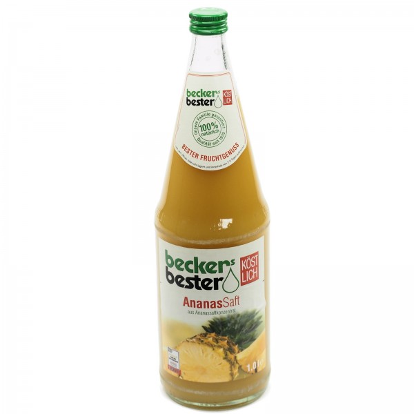 S0201 Flasche Becker Ananas 1,0l