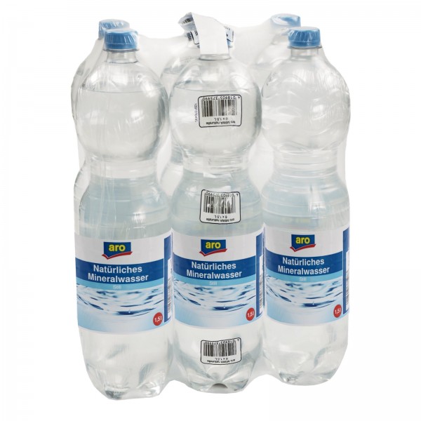 M4164 aro Mineralwasser Naturell 6 x 1,50l EW-PET