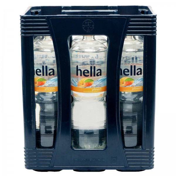 E3026 hella Naturell + Pfirsich 6 x 1,50l PET