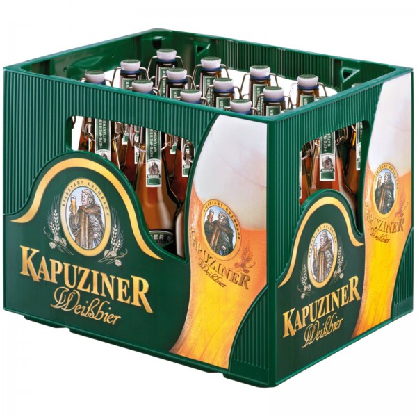 B1384 Kapuziner Weißbier Hefe Hell 20 x 0,50l